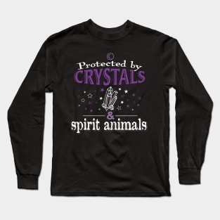 Crystals and Spirit Animals Long Sleeve T-Shirt